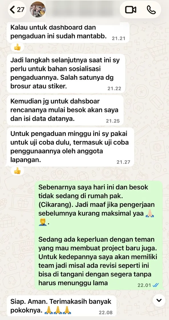 Hasil sudah mantap